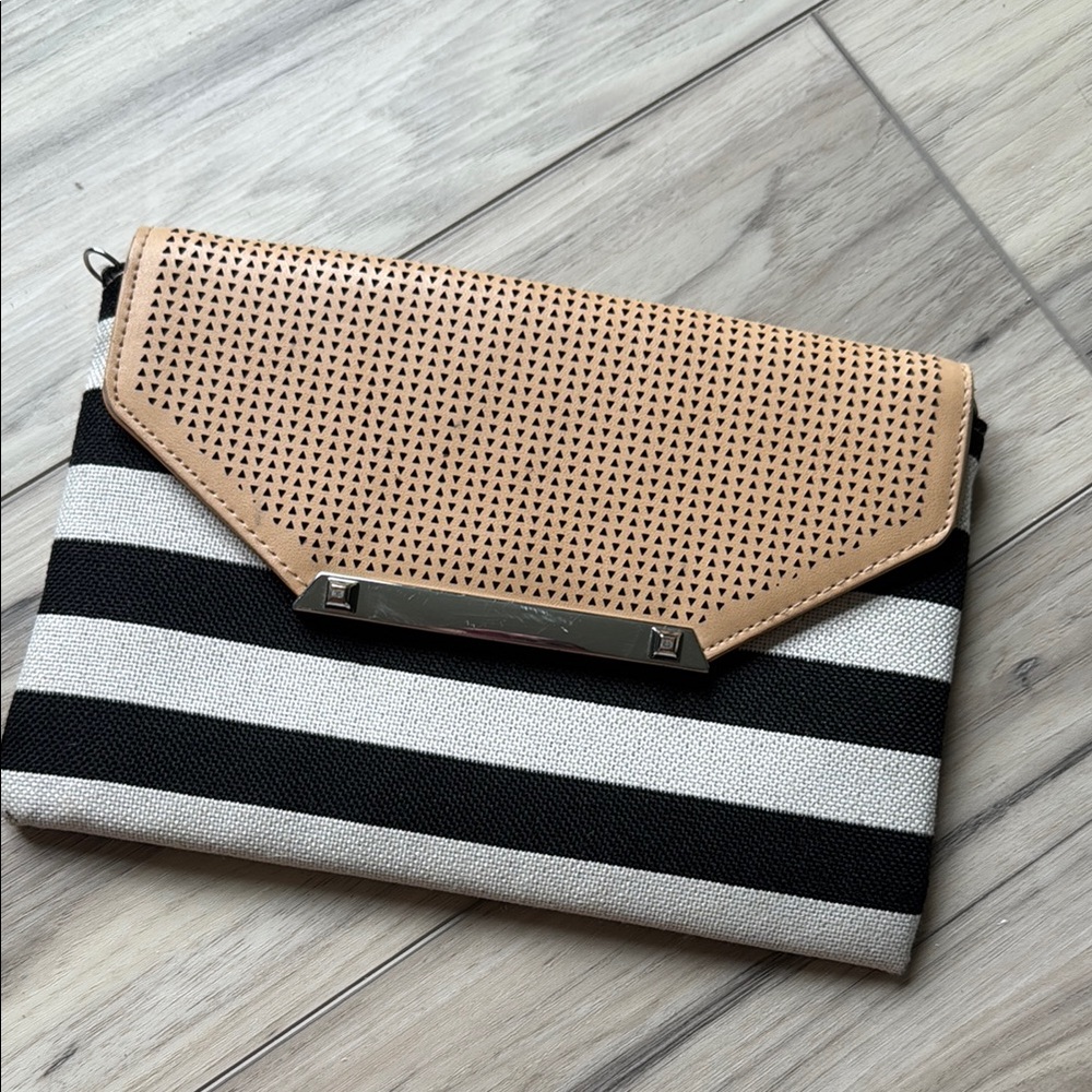 Stylish Tan and Black Women's Clutch